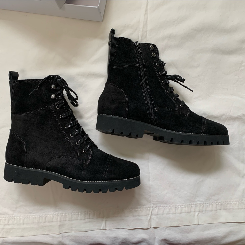 Donald Pliner Suede Mid-Calf Combat Boots (9.5)🌴 - Picture 4 of 8